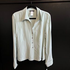 Jones New York Women's Mint Button-Down Shirt